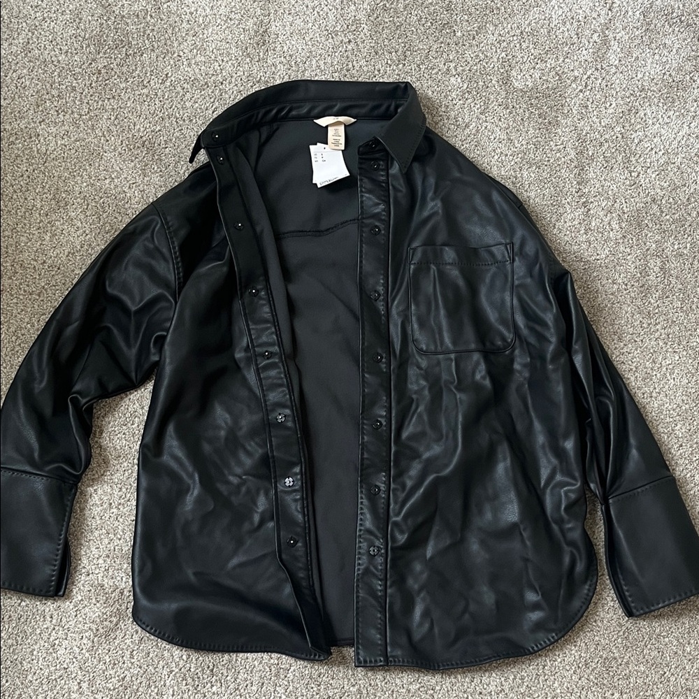 H&M Black Button Down Shirt